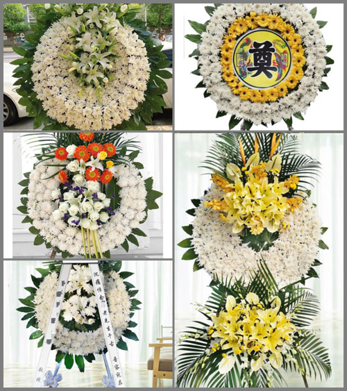山东青岛黄岛区琅琊镇刘北村花圈速递